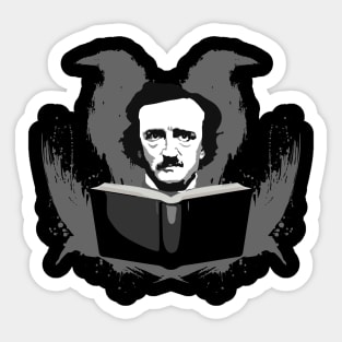 Edgar Allan Poe Ravens Inkblot Sticker